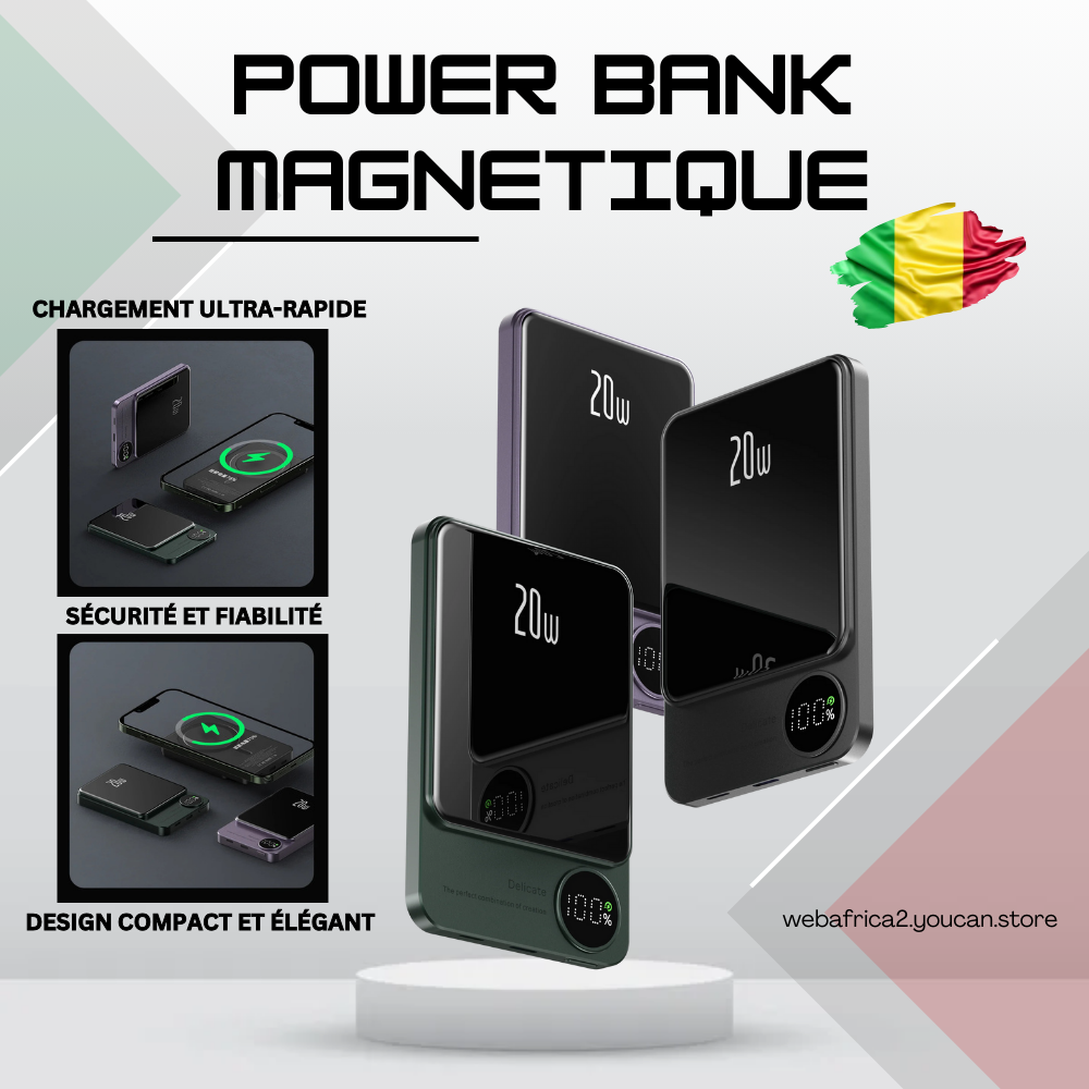 Power Bank Magnétique 10.000 mAh MALI