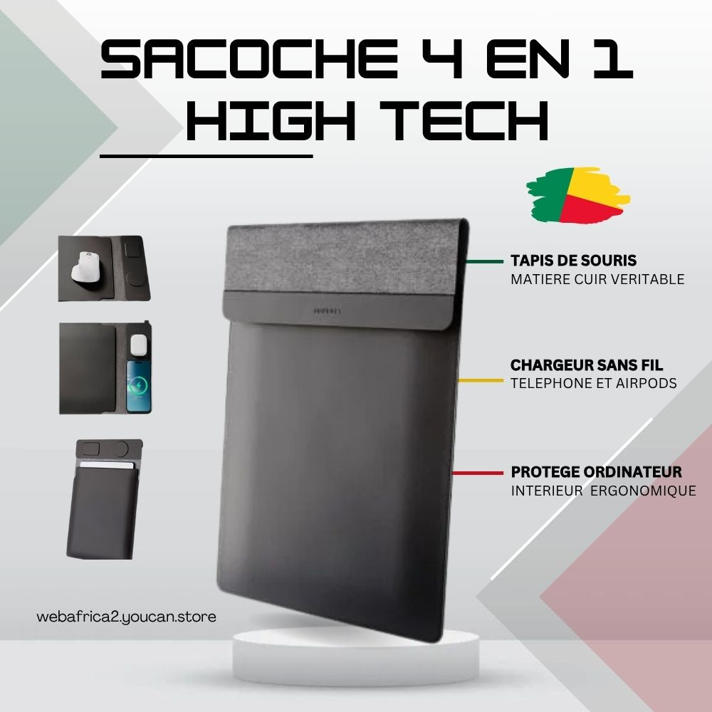 Sacoche pour Ordinateur Portable 4 en 1 BENIN