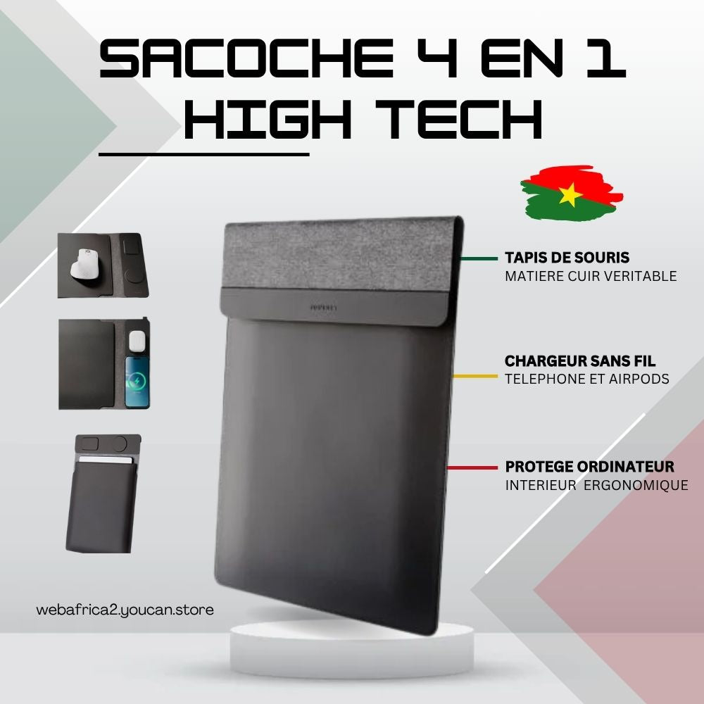 Sacoche pour Ordinateur Portable 4 en 1 BURKINA