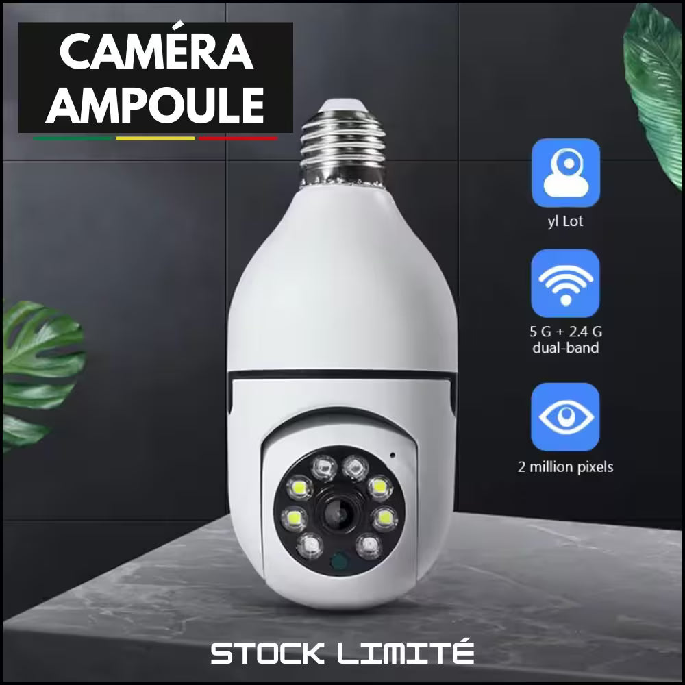 Caméra Ampoule WiFi 360° - Brazza