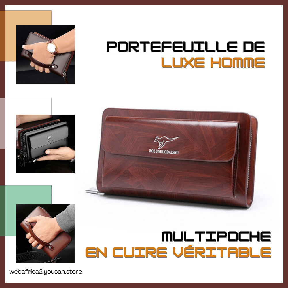 Portefeuille De Luxe Multipoche pour Homme CIV