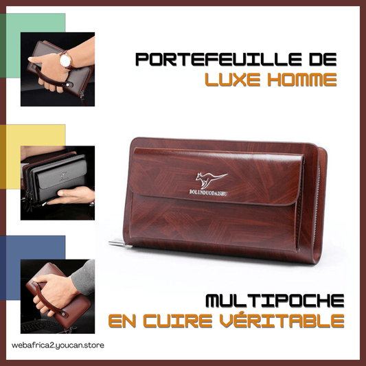 Portefeuille De Luxe Multipoche pour Homme GABON